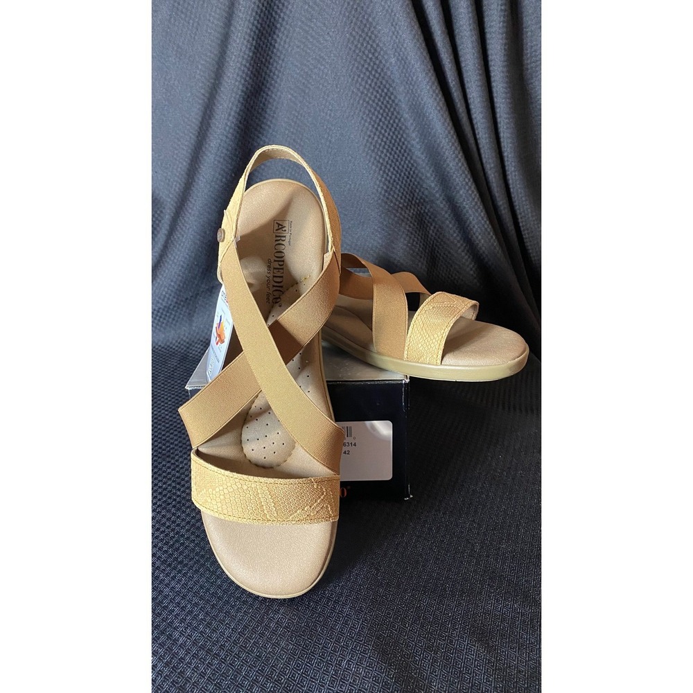 Arcopedico Montery Sandals Snk Biscuit Tan Slingback Women 42 NEW